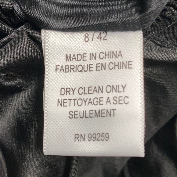 NWT Vera Wang Black Dupioni Silk Dress - Picture 10 of 12